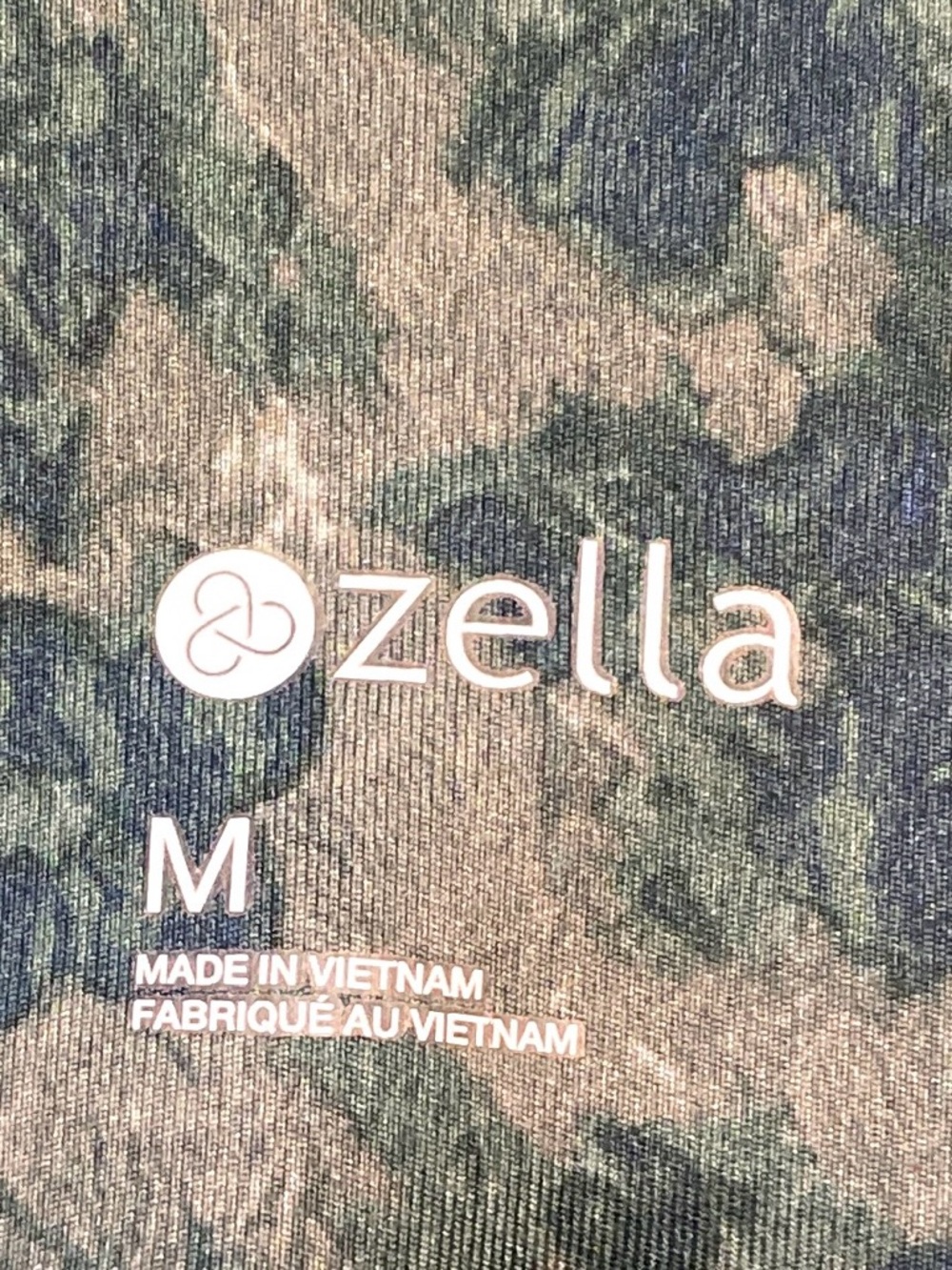 Zella High Rise Leggings Women’s M Green Navy Print Workout Yoga - Picture 10 of 14